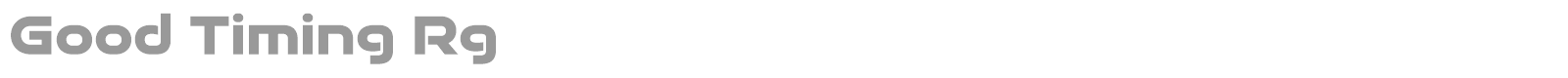 Good Timing font preview